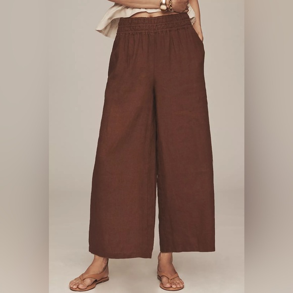 Anthropologie Pants - The Somerset Linen Blend Pull-On Pants